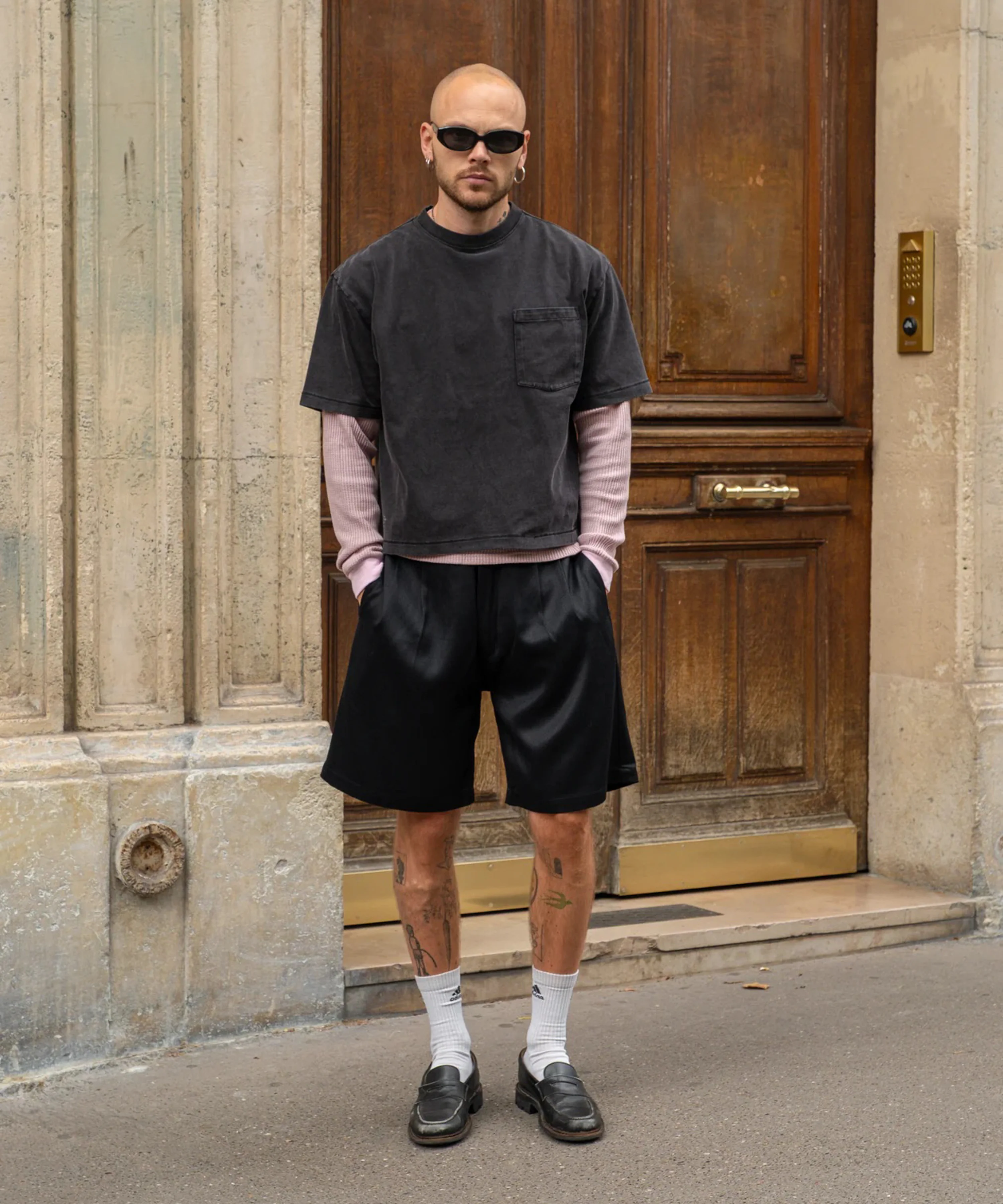 REWORK® SATIN PLEATED SHORTS - Image 2
