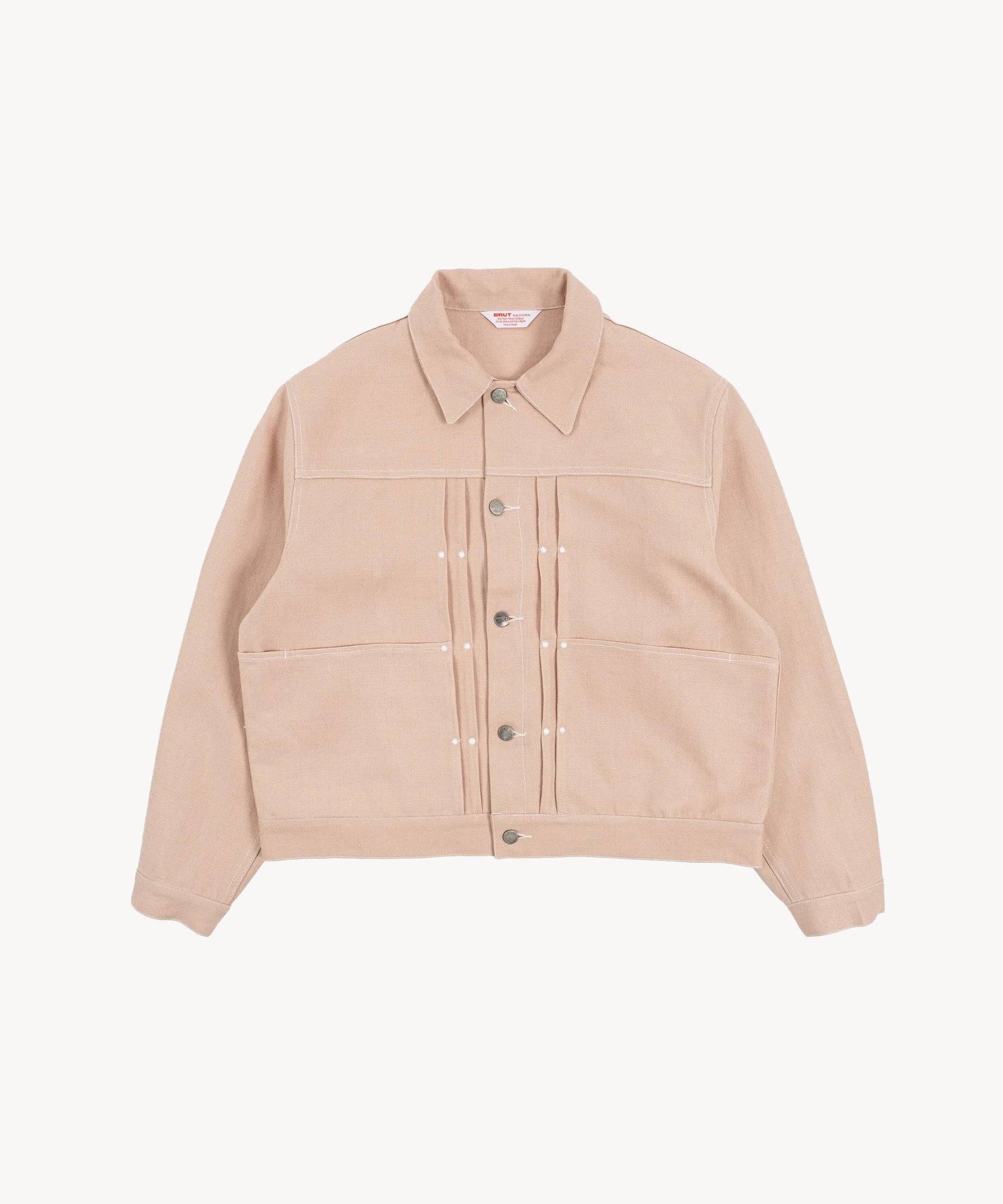 REWORK® DOUBLE PLEATED LINEN JACKET