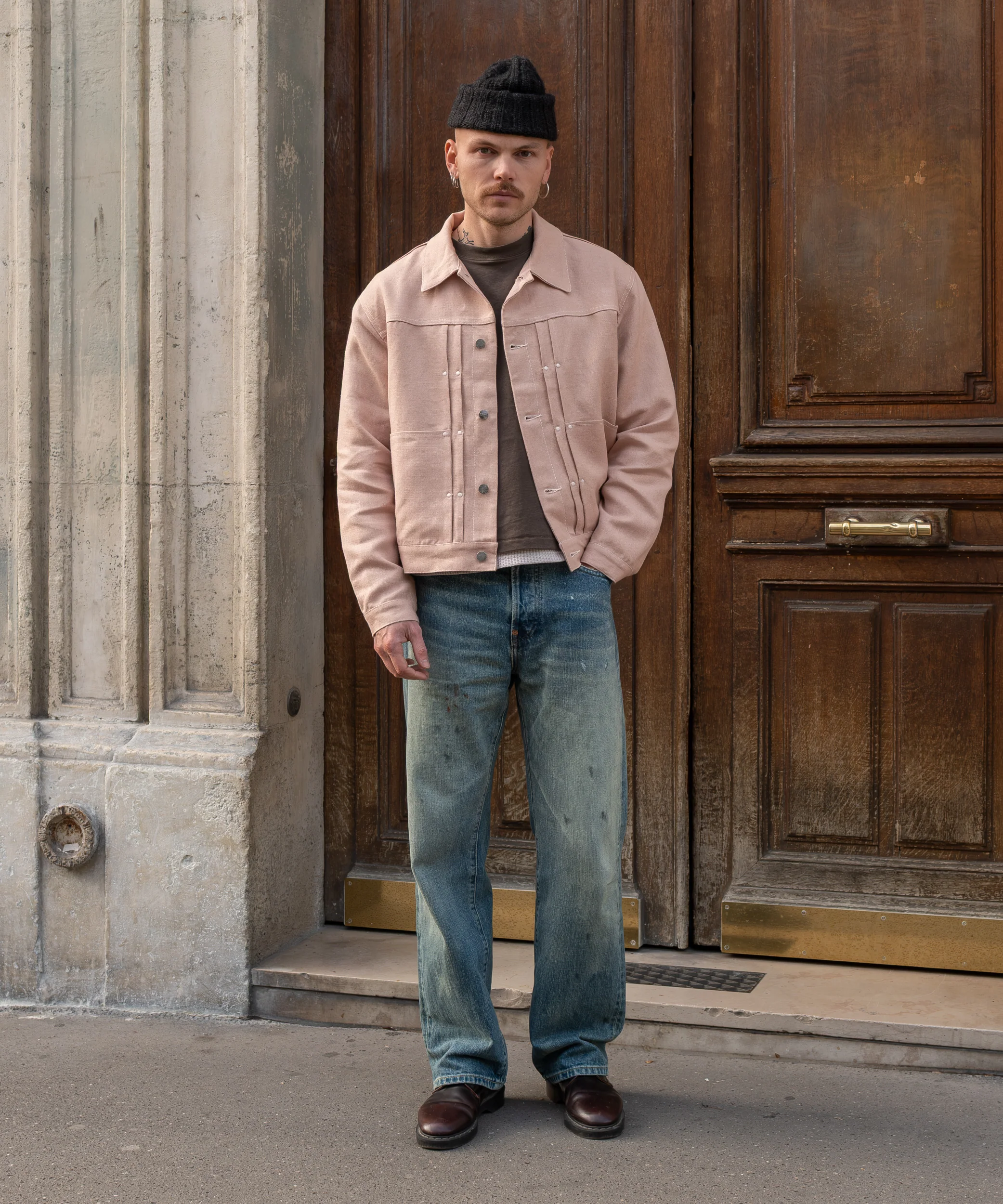 REWORK® DOUBLE PLEATED LINEN JACKET - Image 3