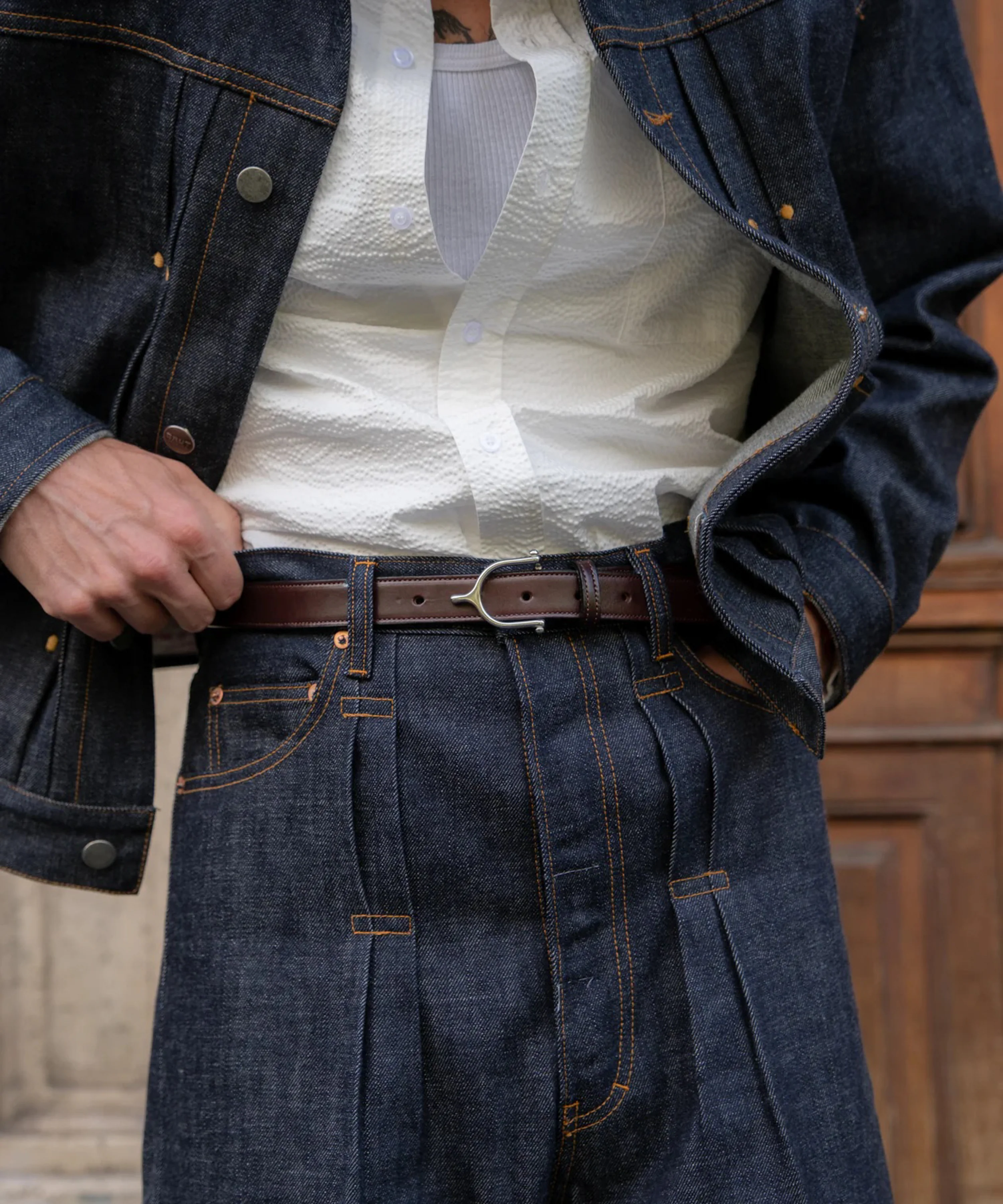 REWORK® DOUBLE PLEATED DENIM - Image 3