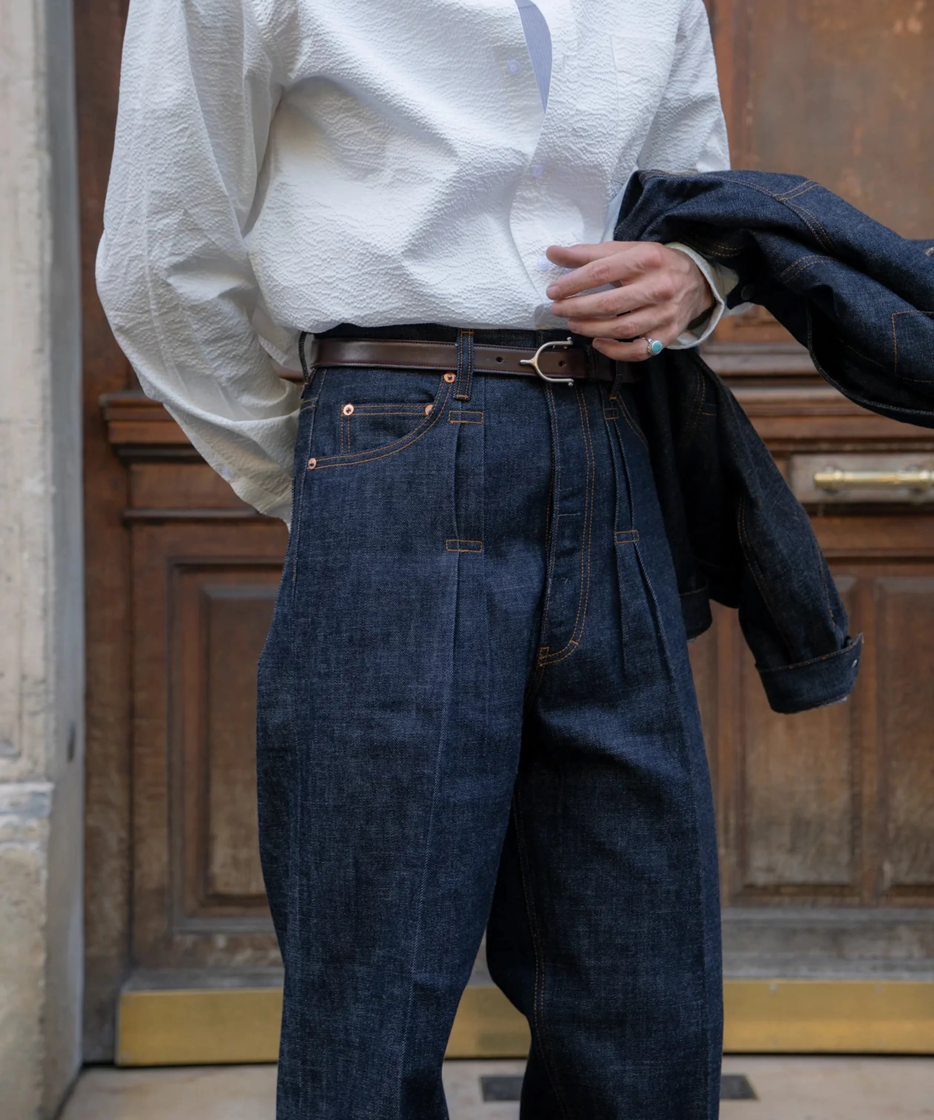 REWORK® DOUBLE PLEATED DENIM - Image 5