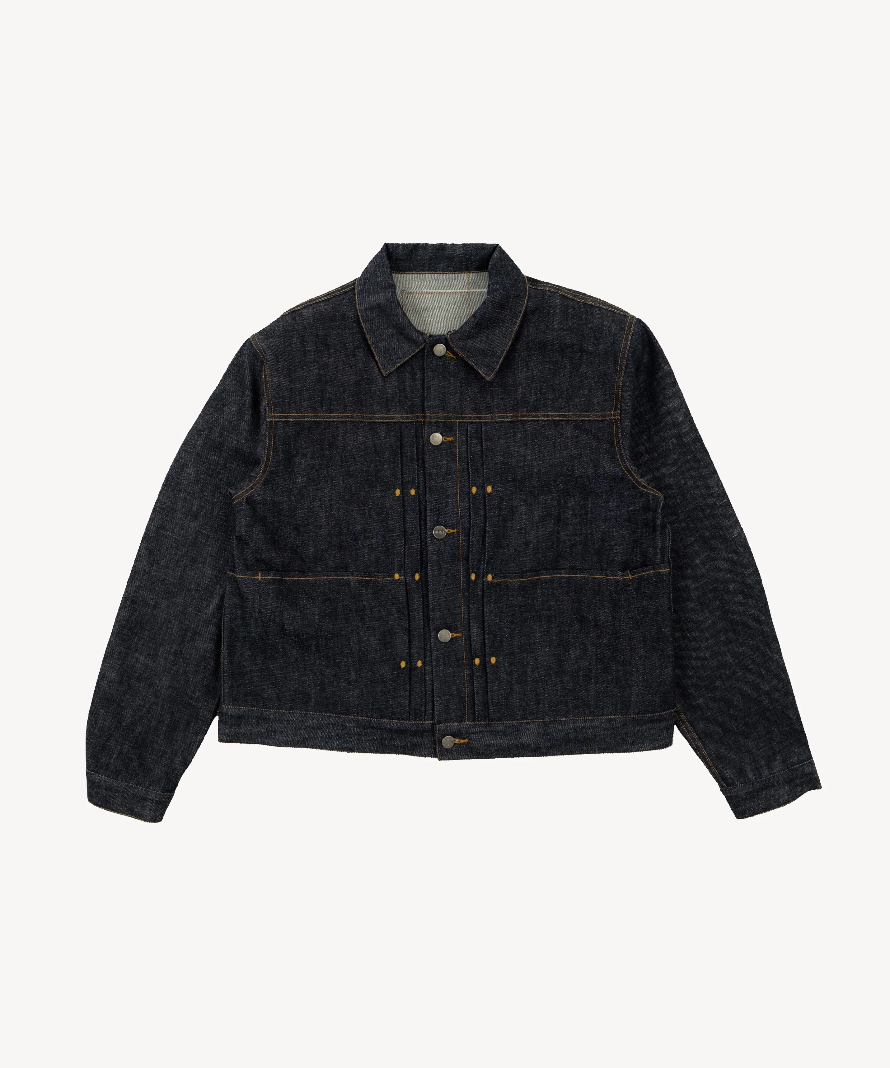 REWORK® DOUBLE PLEATED DENIM JACKET