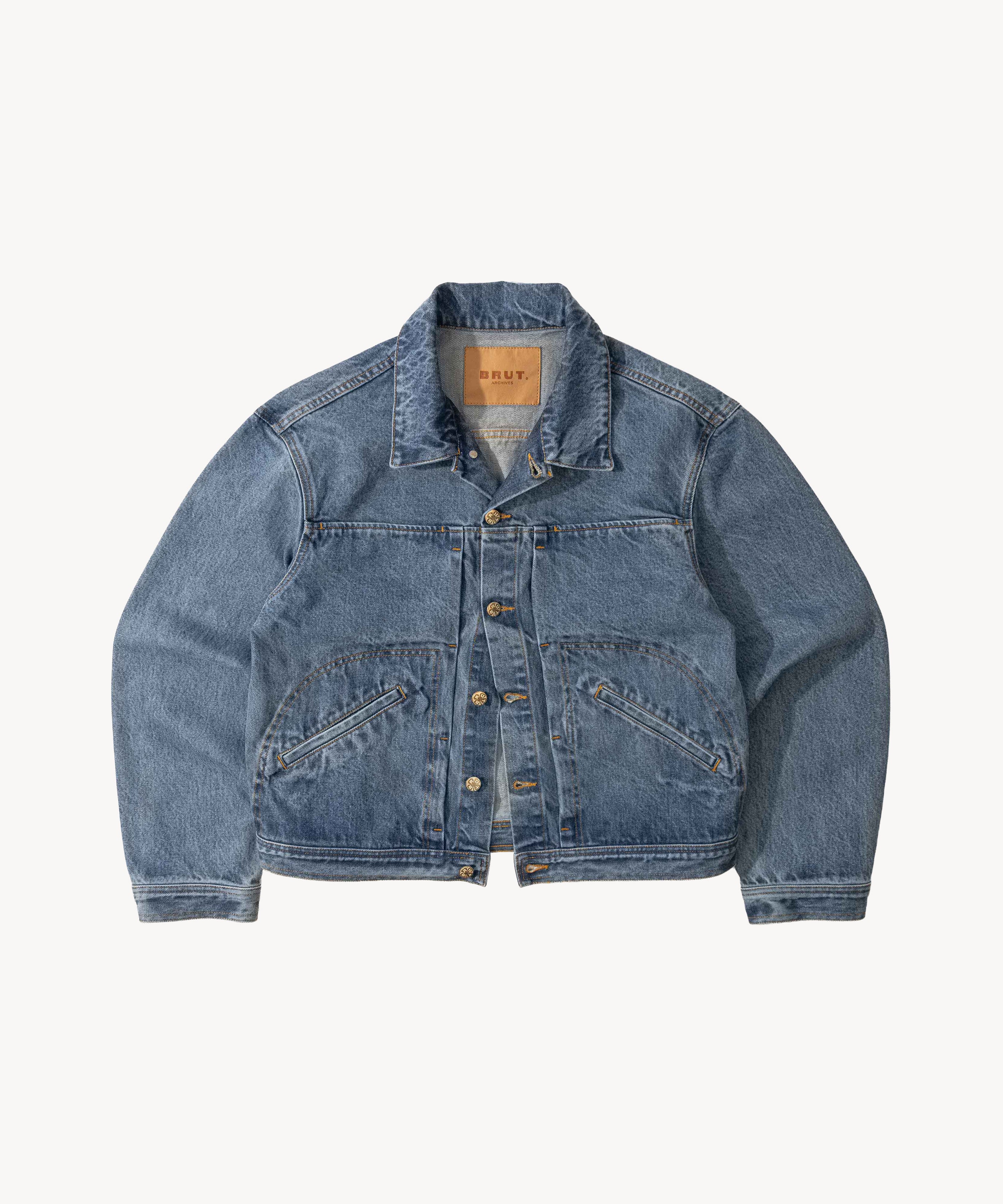 THE PLEATED DENIM JACKET