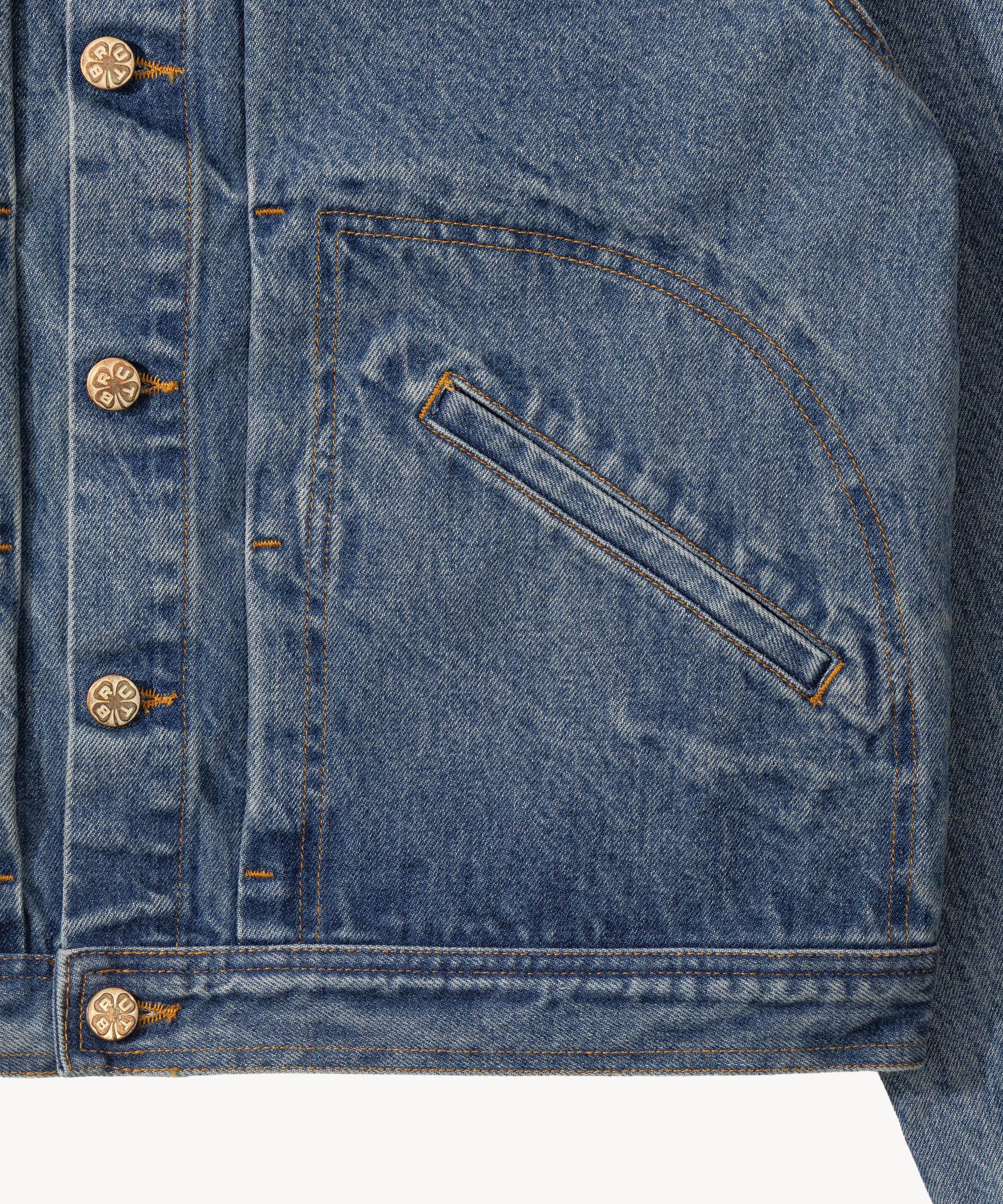 THE PLEATED DENIM JACKET - Image 5