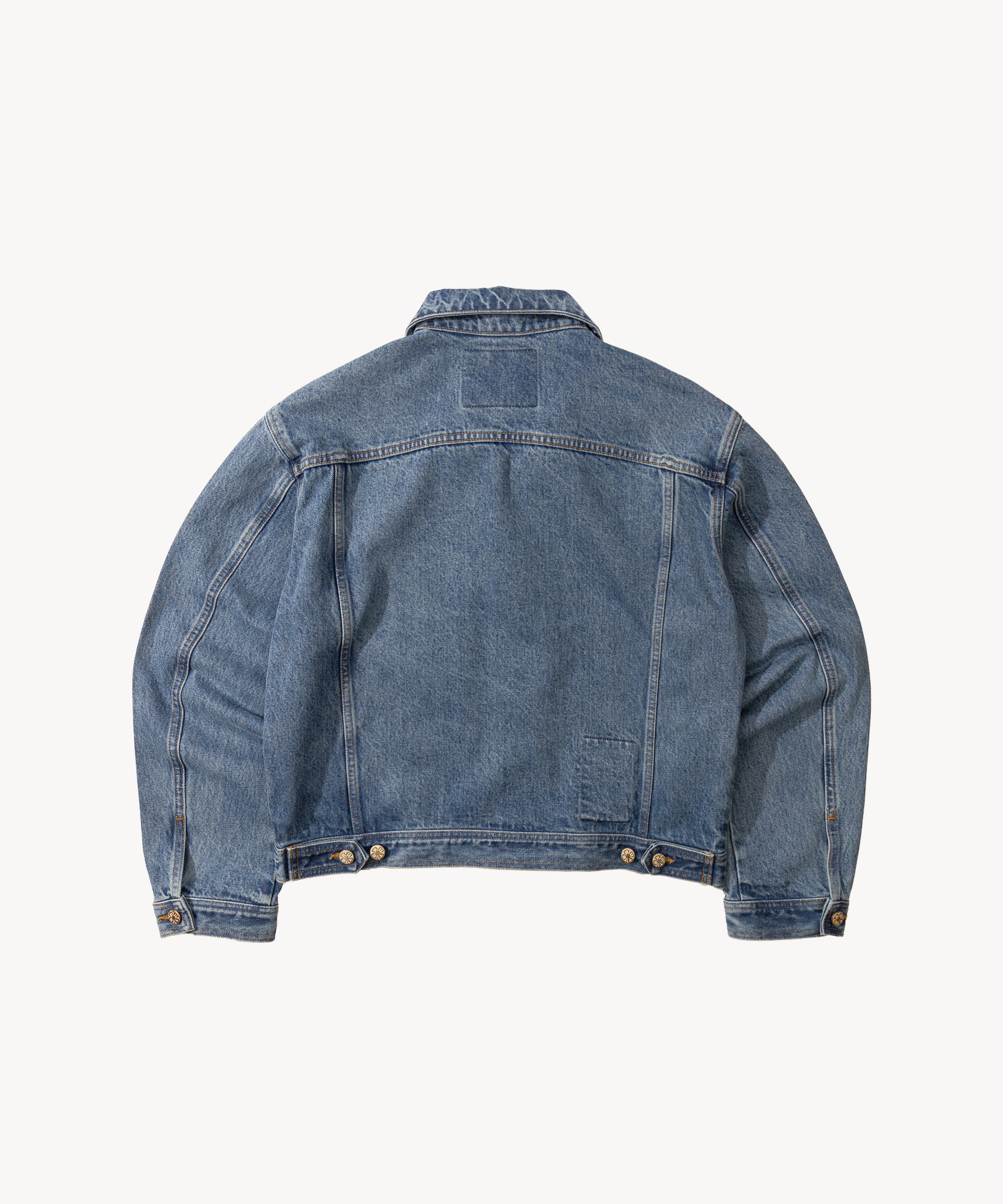 THE PLEATED DENIM JACKET - Image 7