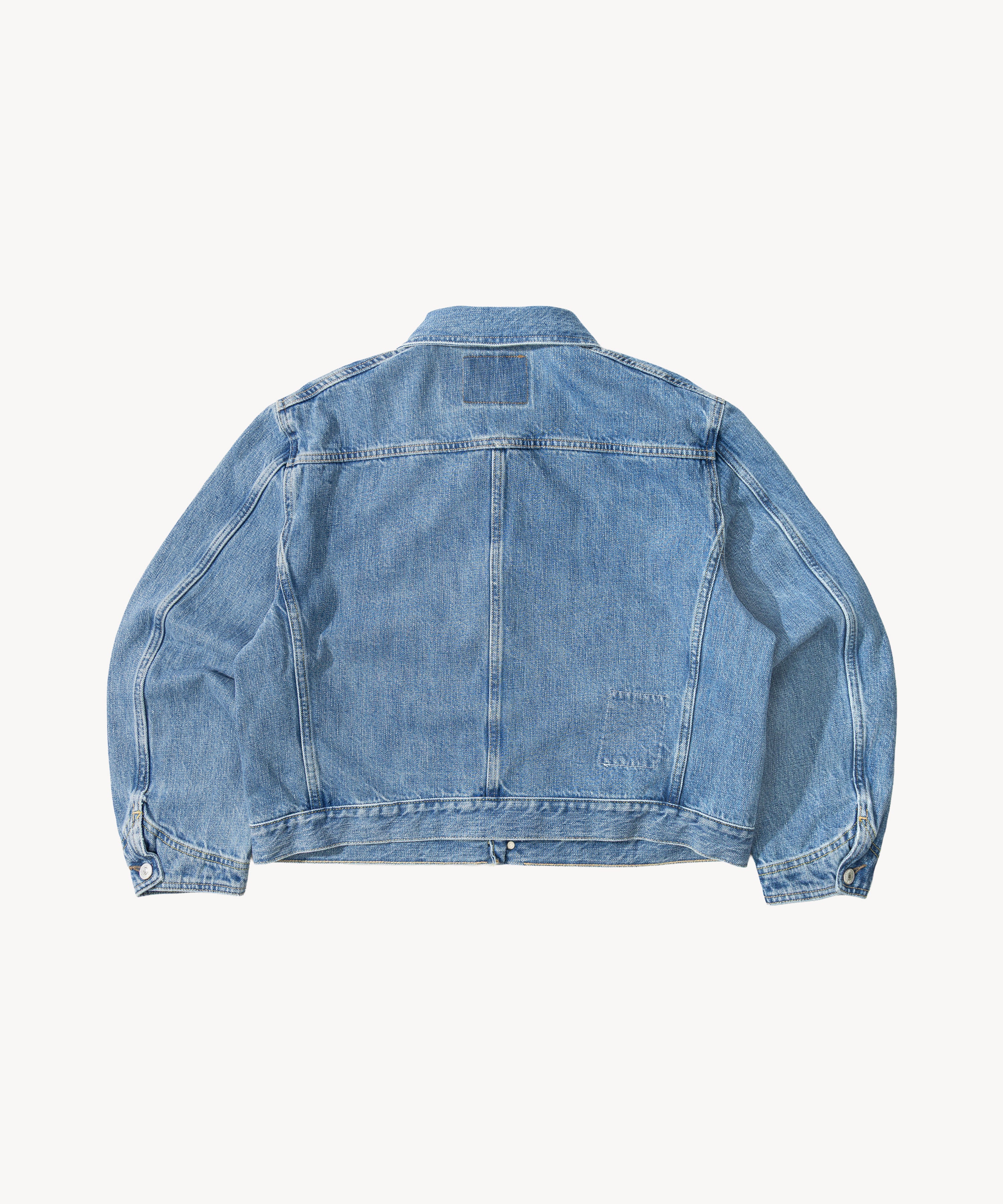 THE PLEATED SELVEDGE DENIM JACKET - Image 6
