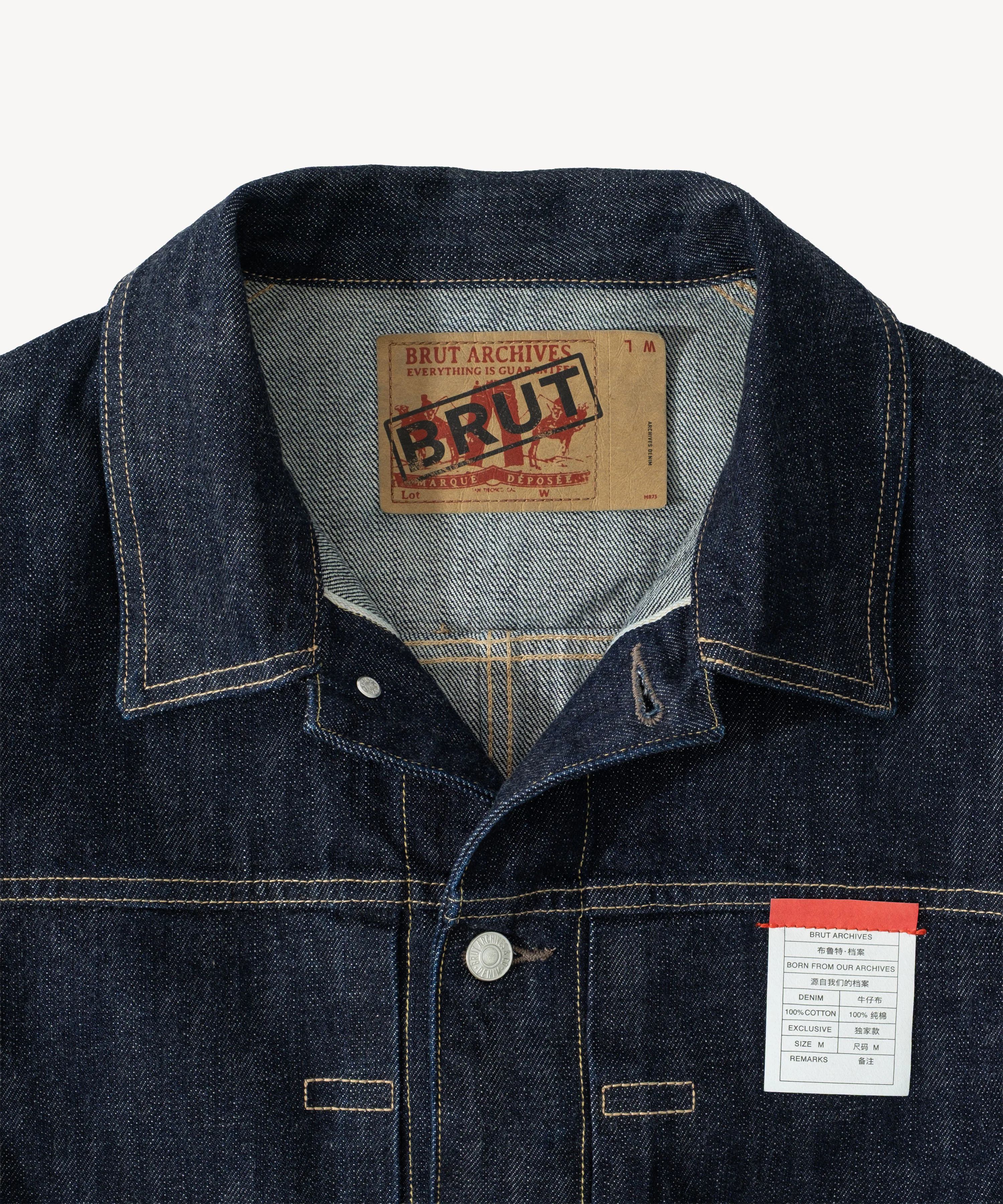 THE PLEATED SELVEDGE DENIM JACKET - Image 4